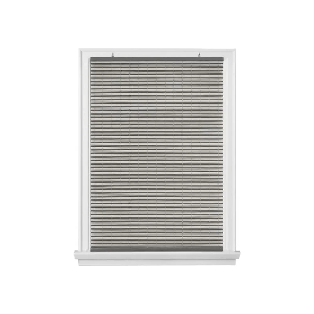 Two-Tone Oval Cordless Rollup Light Filtering Window Blinds Shades,